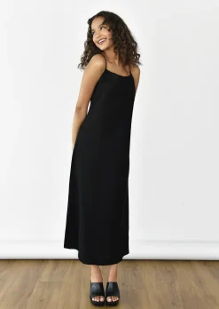 Robes^Outfitbook Robe en lin NOIR
