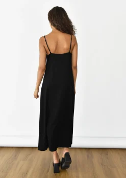 Robes^Outfitbook Robe en lin NOIR