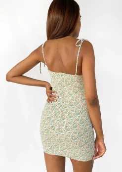 Robes^Outfitbook Robe fleuri effet plissé avec bretelles à nouer