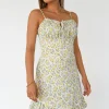 Robes^Outfitbook Robe fleurie à volant BLANC