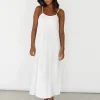 Robes^Outfitbook Robe longue en coton BLANC