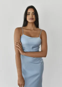 Robes^Outfitbook Robe mi-longue en satin