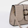 Sacs L Pochettes^Outfitbook Sac à main effet croco beige