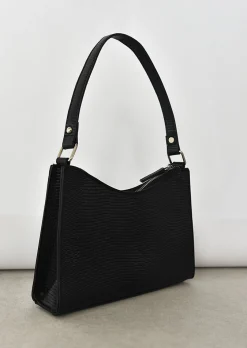 Sacs L Pochettes^Outfitbook Sac à main noir effet croco