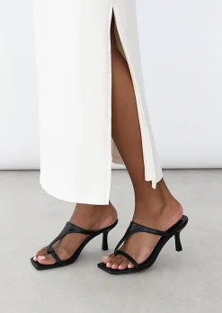 Sandales À Talons^Outfitbook Sandales à talon avec entredoigt NOIR