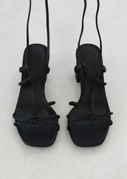 Sandales À Talons^Outfitbook Sandales à talon avec liens à nouer NOIR