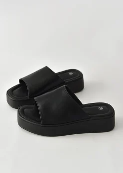 Sandales Plates^Outfitbook Sandales plateforme NOIR
