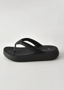 Sandales Plates^Outfitbook Sandales plateforme plates NOIR