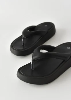 Sandales Plates^Outfitbook Sandales plateforme plates NOIR