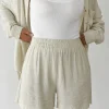Shorts^Outfitbook Short en lin BEIGE