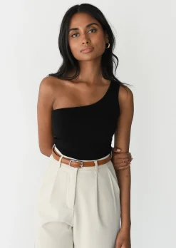 Hauts^Outfitbook Top asymétrique NOIR
