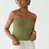 Hauts^Outfitbook Top bandeau VERT