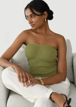 Hauts^Outfitbook Top bandeau VERT