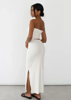 Hauts^Outfitbook Top bandeau BEIGE