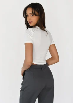 Hauts^Outfitbook Top basique BLANC