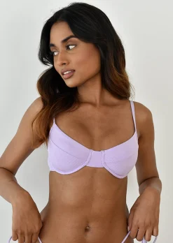 Maillots De Bain^Outfitbook Top bikini armatures côtelé Violet