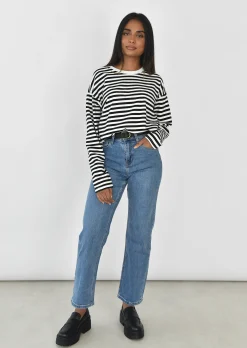 Hauts^Outfitbook Top oversize à rayures