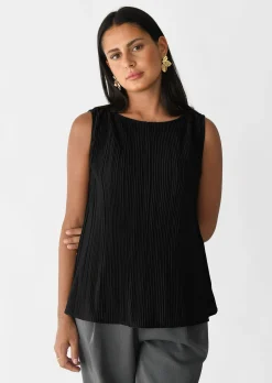 Hauts^Outfitbook Top plissé NOIR