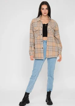 Vestes L Manteaux^Outfitbook Veste à carreaux BEIGE