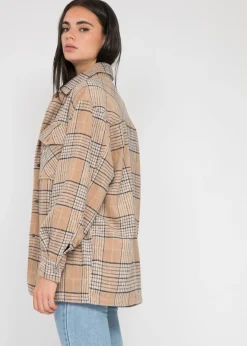 Vestes L Manteaux^Outfitbook Veste à carreaux BEIGE