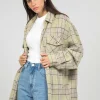 Vestes L Manteaux^Outfitbook Veste à carreaux vert clair VERTCLAIR