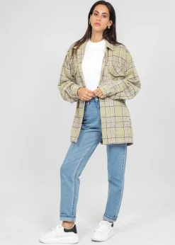 Vestes L Manteaux^Outfitbook Veste à carreaux vert clair VERTCLAIR