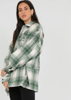 Vestes L Manteaux^Outfitbook Veste à carreaux e VERT