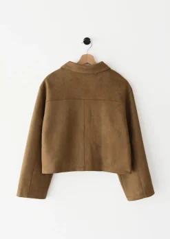 Vestes L Manteaux^Outfitbook Veste effet daim MARRON
