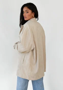 Vestes L Manteaux^Outfitbook Veste en velours côtelé BEIGE