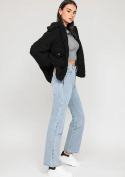 Vestes L Manteaux^Outfitbook Veste oversize effet peau de mouton NOIR